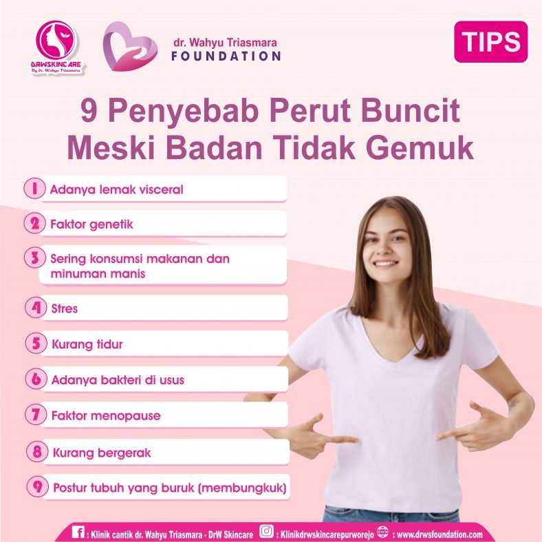 9 Penyebab Perut Buncit Meski Badan Tidak Gemuk