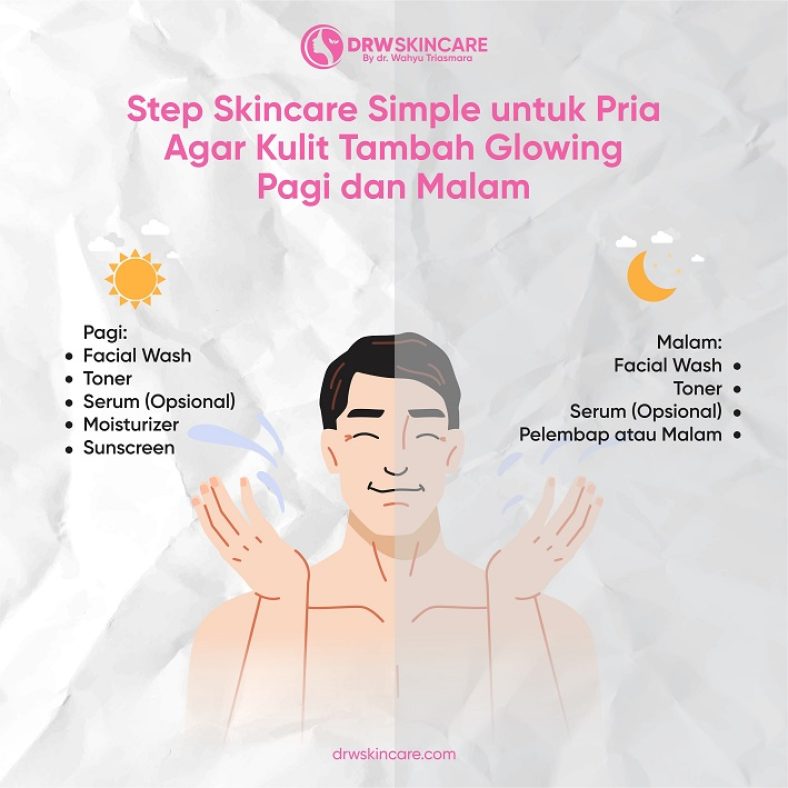 Step Skincare Simple untuk Pria Agar Kulit Tambah Glowing Pagi dan Malam