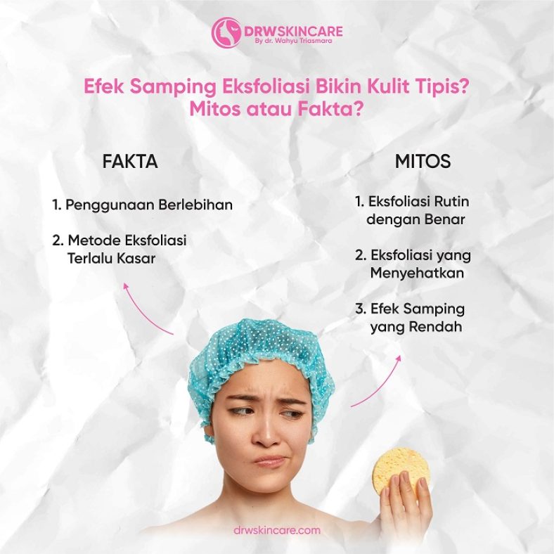 Efek Samping Eksfoliasi Bikin Kulit Tipis? Mitos atau Fakta?