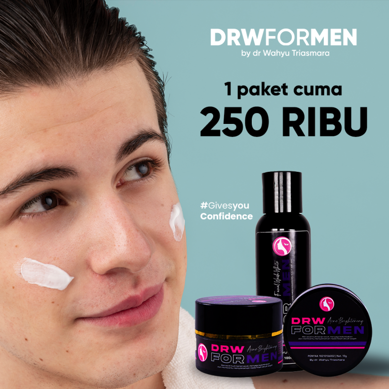 DRW Skincare for Men, Cuma 250 Ribu Dapat Sepaket! Apa Saja Isinya?