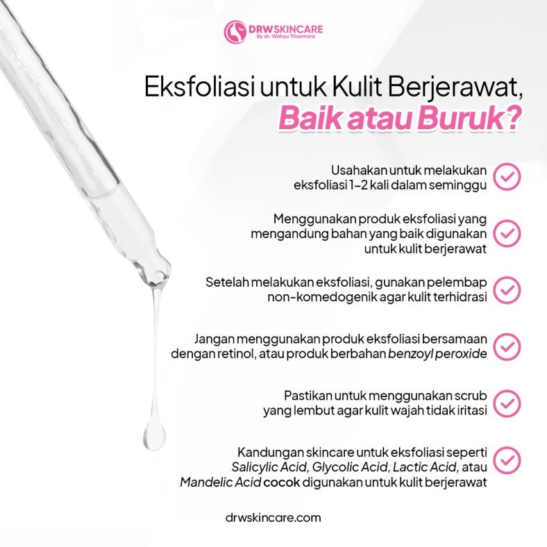 Eksfoliasi untuk Kulit Berjerawat, Baik atau Buruk?