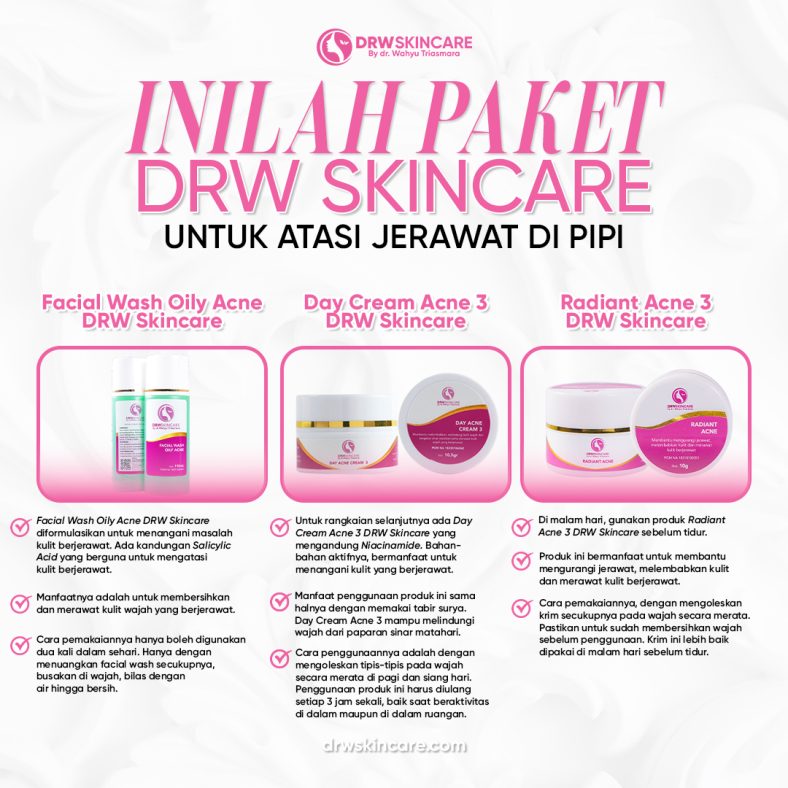 Inilah Paket DRW Skincare untuk Atasi Jerawat di Pipi