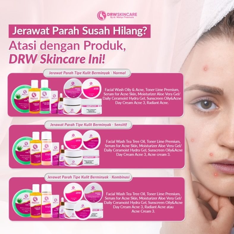Jerawat Parah Susah Hilang? Atasi dengan Produk DRW Skincare Ini!