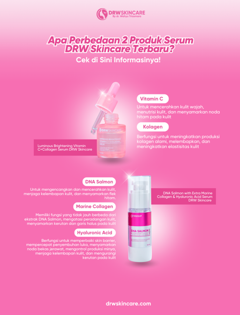 Apa Perbedaan 2 Produk Serum DRW Skincare Terbaru? Cek di Sini Informasinya!